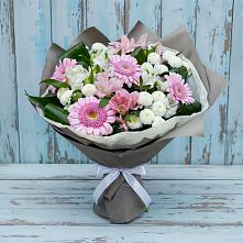 Букет цветов из:  Герберы, Альстромерии и Хризантемы в Амазаре