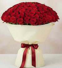 Букет 101 Красная роза Милано в Амазаре