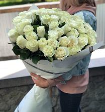 Букет 35 Белых роз #REPLACE_PRED# Амазаре