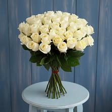 Букет 51 Белая роза Эдлесс Лав #REPLACE_PRED# Амазаре