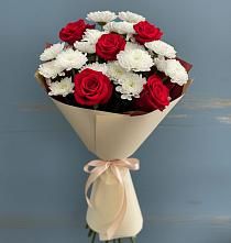 Букет цветов из:  Розы и Хризантемы #REPLACE_PRED# Амазаре