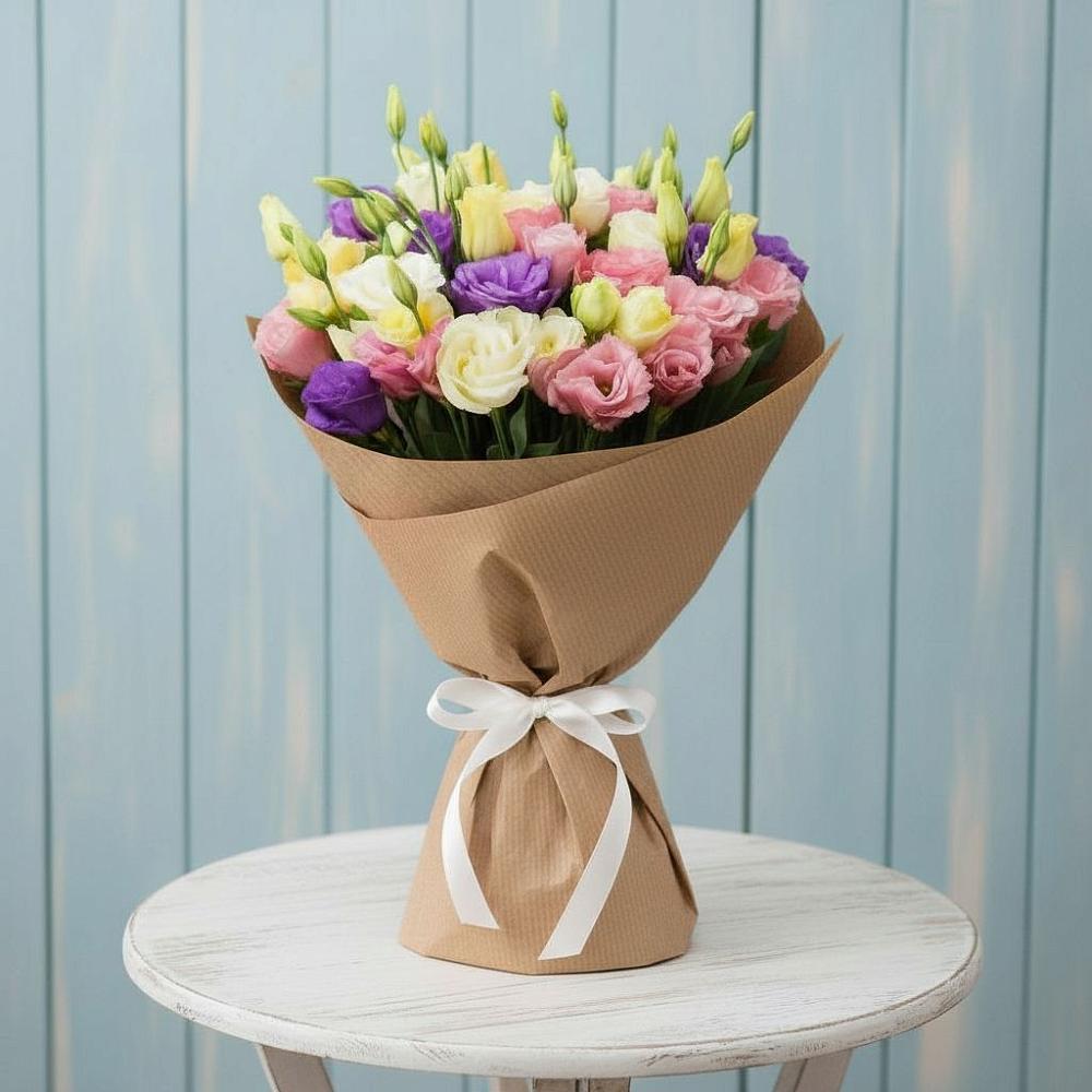 Букет цветов из: Лизиантусы в Амазаре