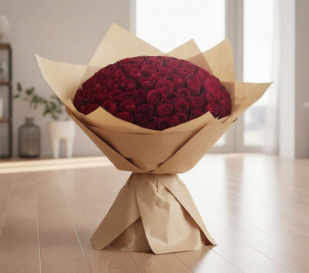 Букет 101 Красная роза в Амазаре