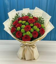 Букет цветов из:  Розы и Хризантемы в Амазаре