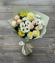 Букет цветов из:  Альстромерии, Розы и Хризантемы в Амазаре