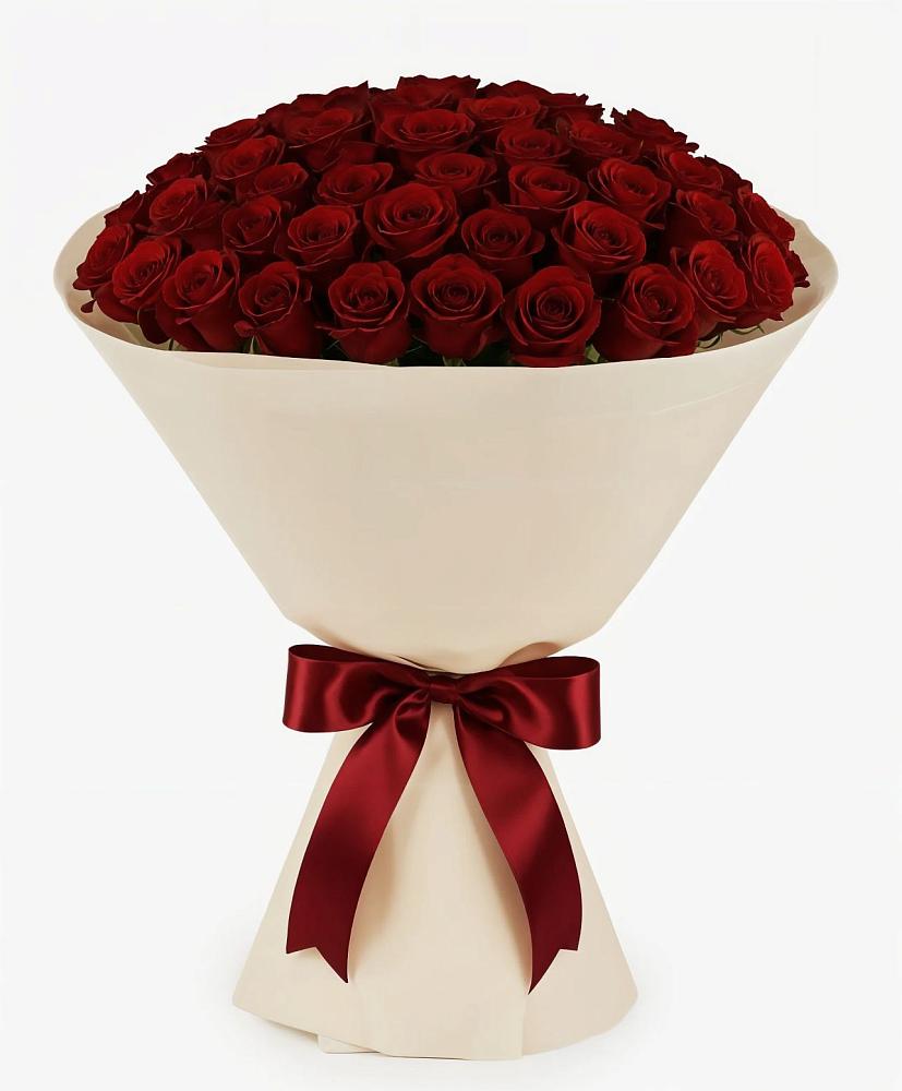 Букет 101 Бордовая роза Блэк Бакарра в Амазаре