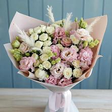 Букет цветов из:  Альстромерии и Розы #REPLACE_PRED# Амазаре