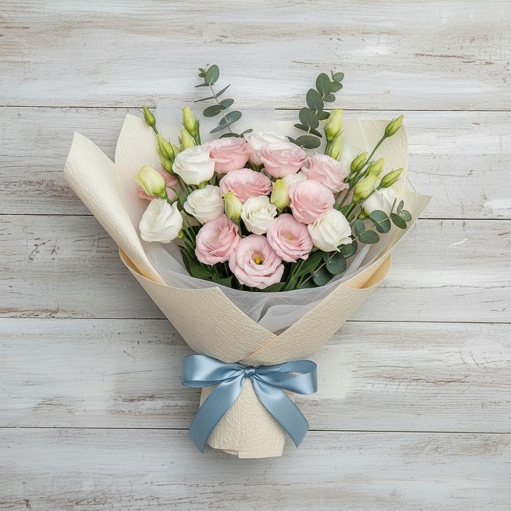 Букет цветов из: Лизиантусы в Амазаре